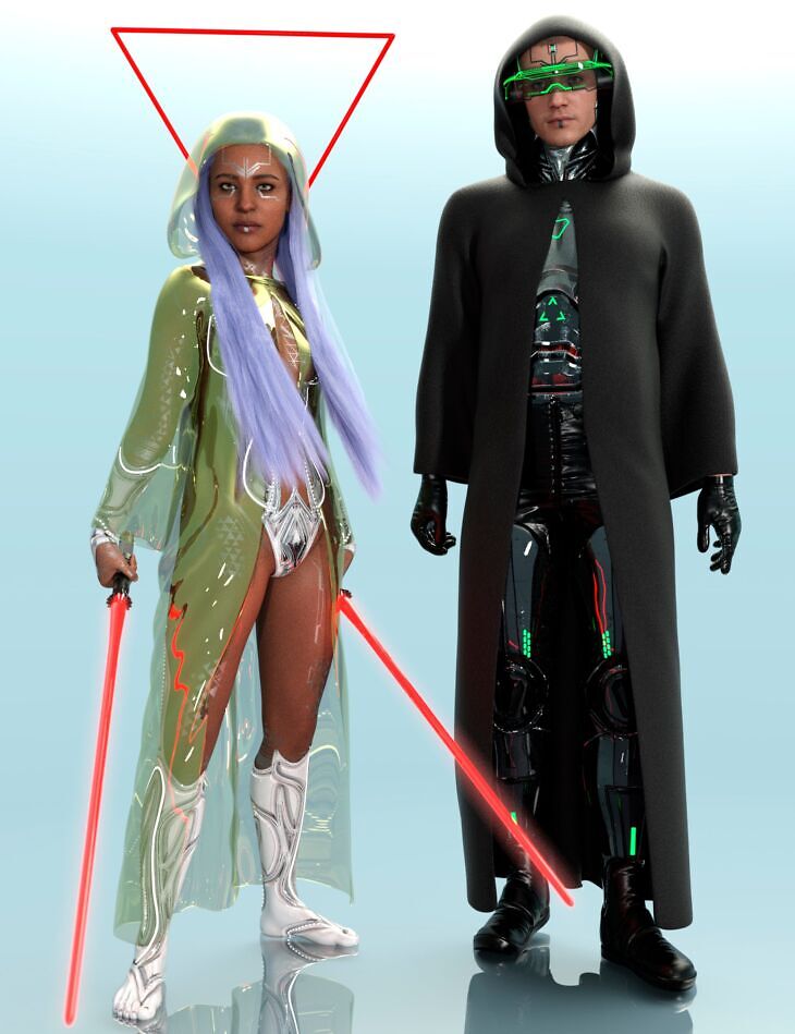 dForce Astral Robe for Genesis 9_DAZ3DDL