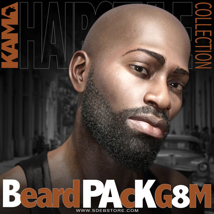 Beard Pack G8M_DAZ3D下载站