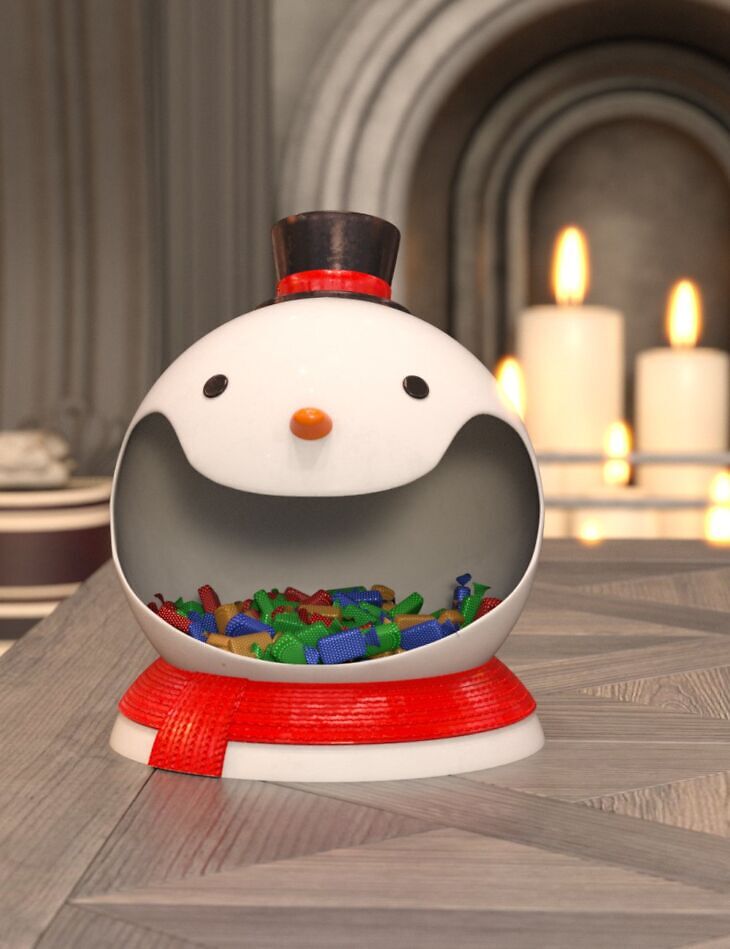 Candy Dish Snowman_DAZ3DDL