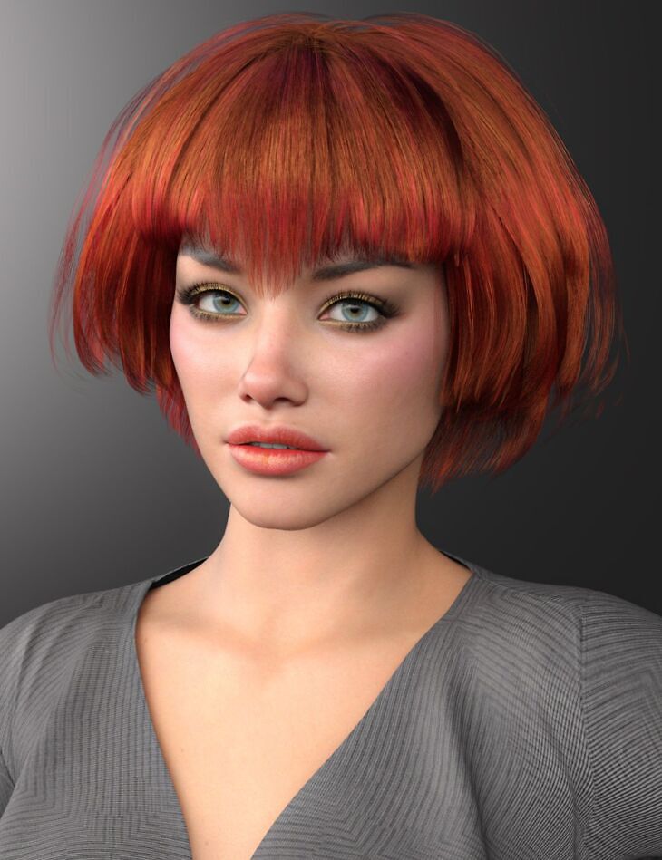 Charlotte Hair for Genesis 9_DAZ3D下载站