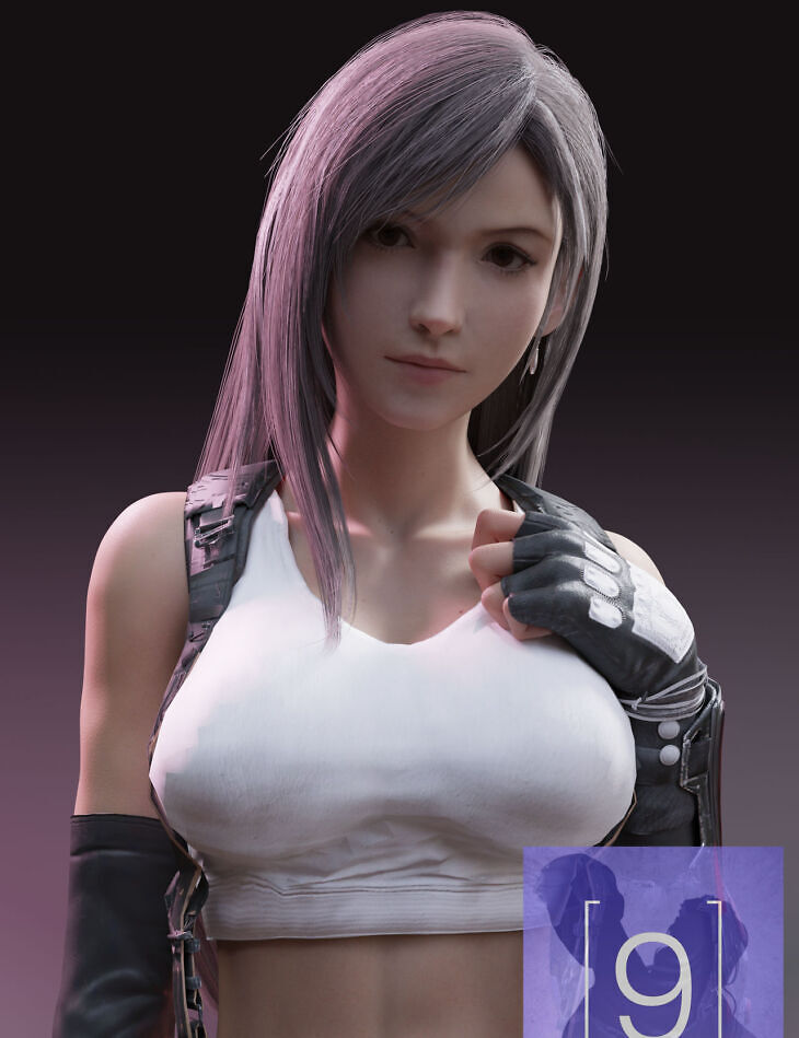 FF VII Tifa for G9_DAZ3D下载站