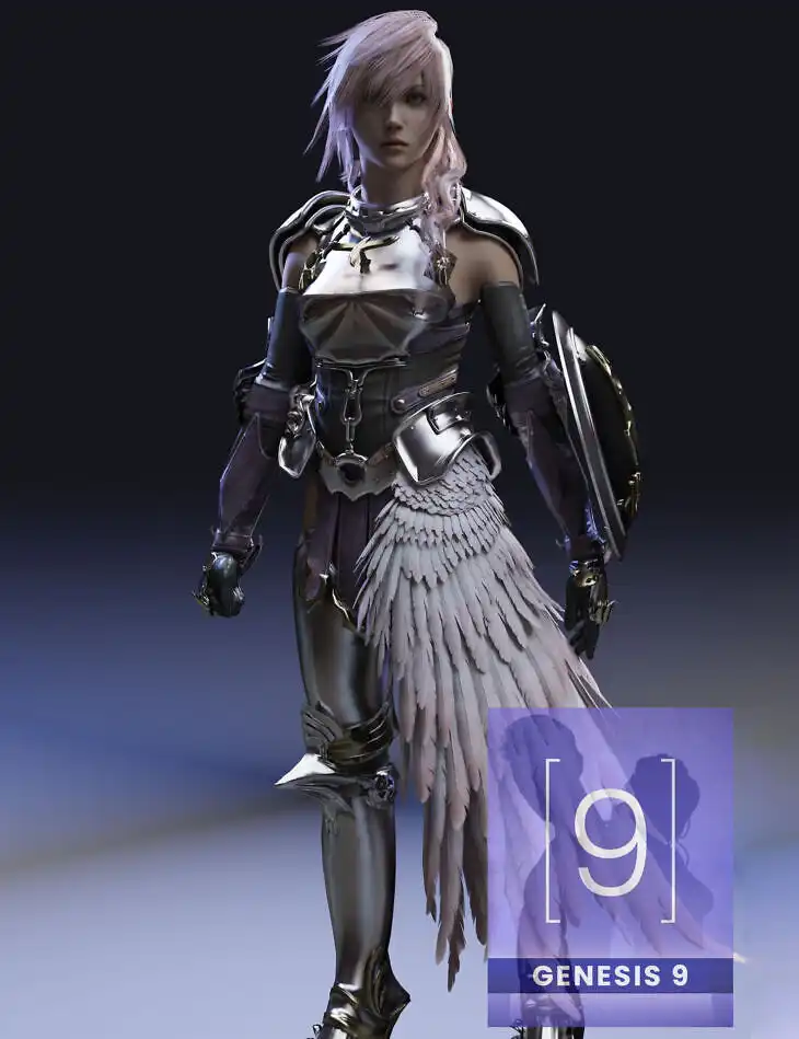 Final Fantasy Lightning Armor for G9_DAZ3DDL