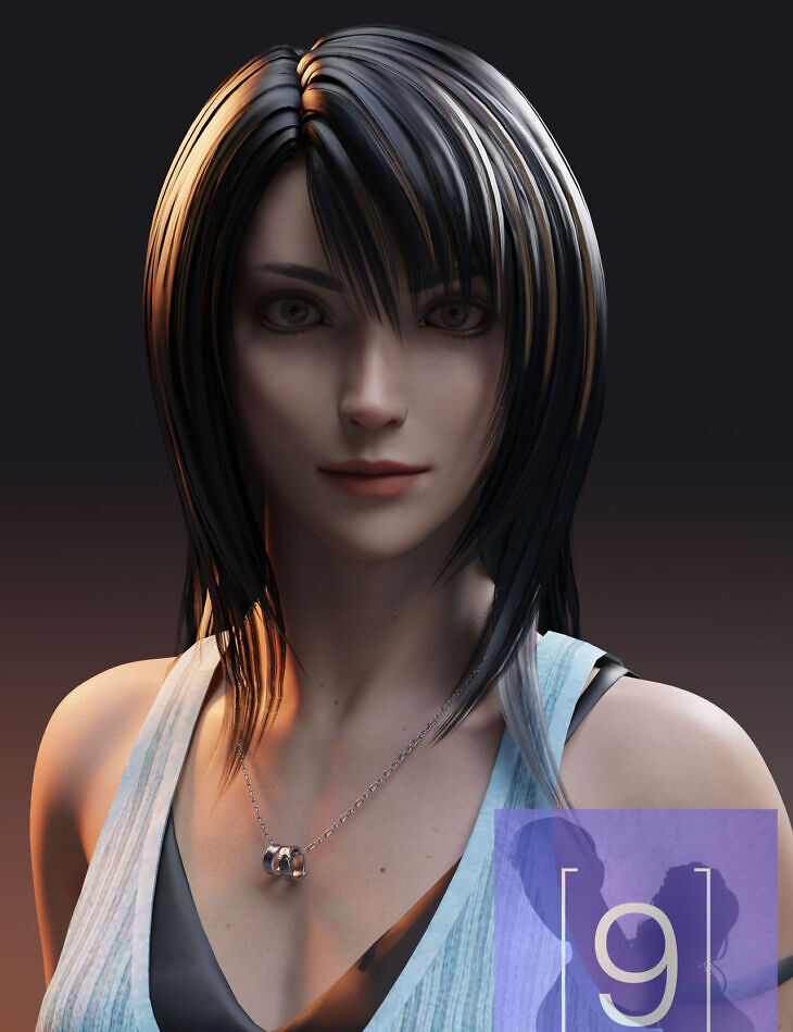 Final Fantasy Rinoa for G9_DAZ3D下载站