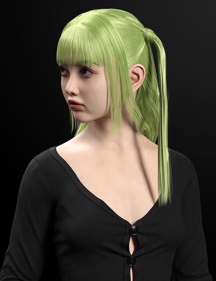 Kyouko Hair For Genesis 8, 8.1 and 9_DAZ3DDL