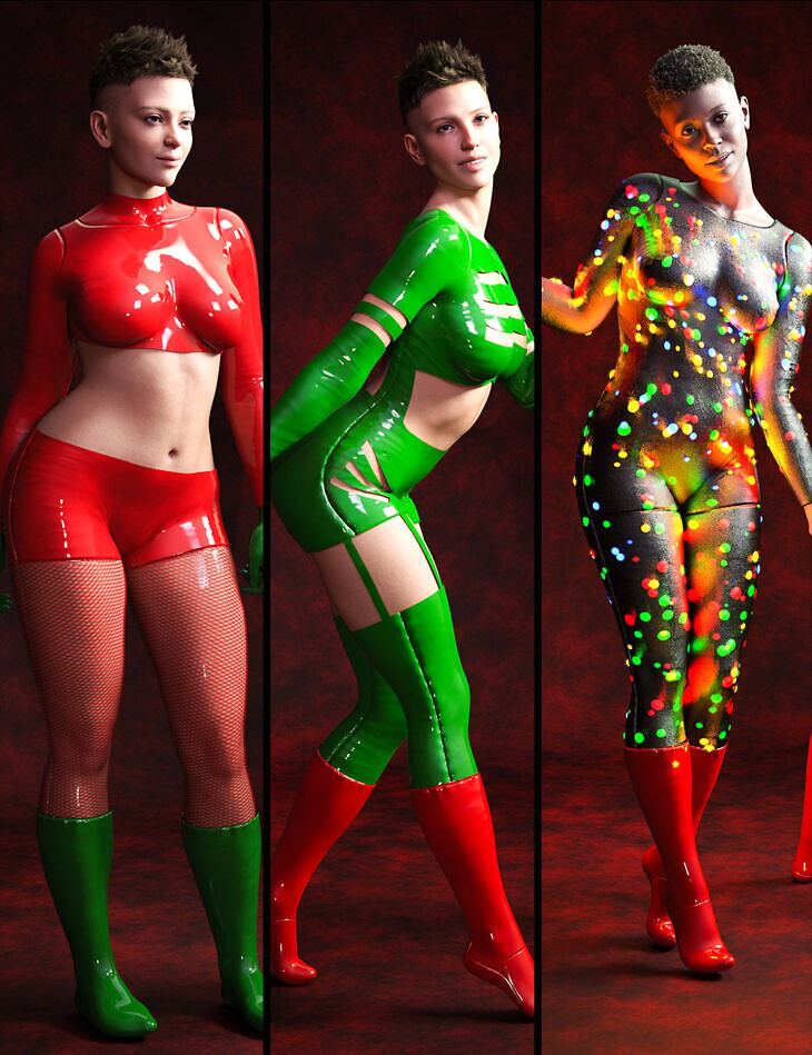 M3D Christmas Costume Bodysuit for Genesis 9_DAZ3DDL