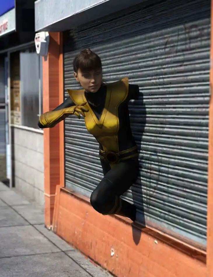 (MFF) Kitty Pryde Outfit for G8F_DAZ3D下载站