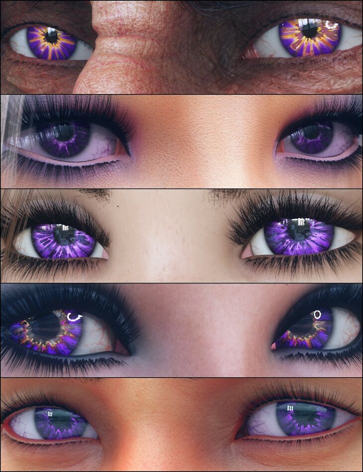 MMX Beautiful Eyes 9 for Genesis 3, 8, and 8.1_DAZ3D下载站