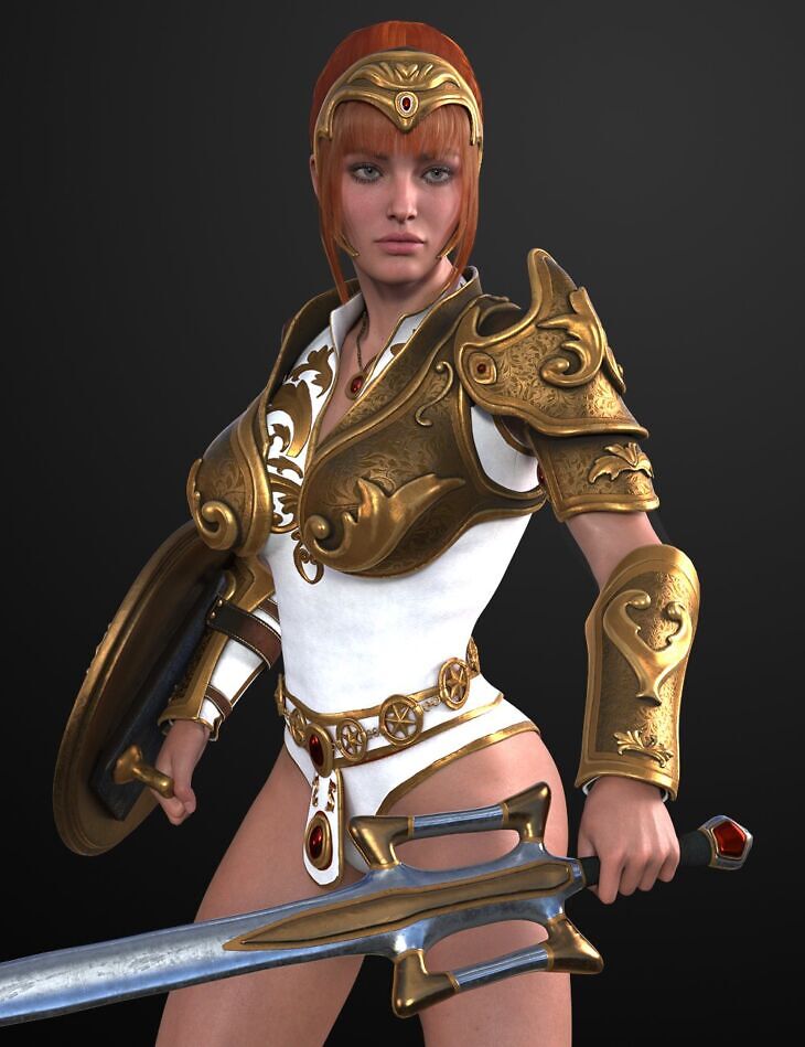 Shenha Fantasy Barbarian Bundle for Genesis 8, 8.1 & 9 Females_DAZ3D下载站