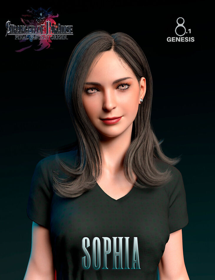 Sophia for Genesis 8 and 8.1 Female_DAZ3D下载站