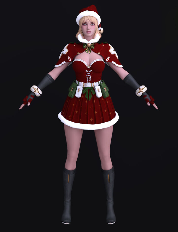 TFD Outfit Bunny Winter Fairy for G8F_DAZ3DDL