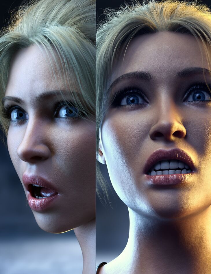 Z Negative Emotions Expressions for Genesis 9_DAZ3D下载站