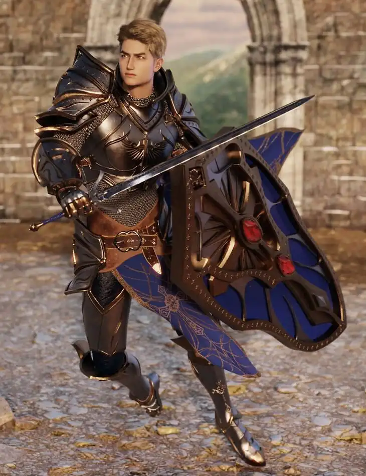 ZK dForce Agnus Dei Paladin Armor_DAZ3D下载站