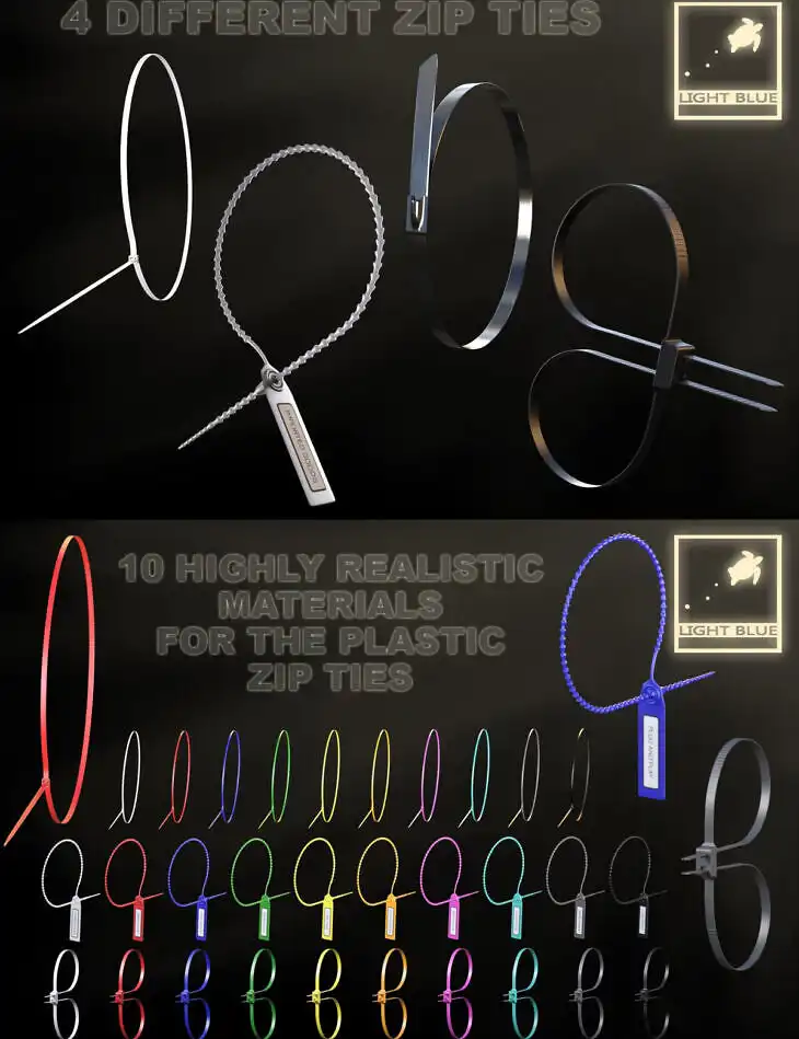 Zip Tie Pack_DAZ3D下载站