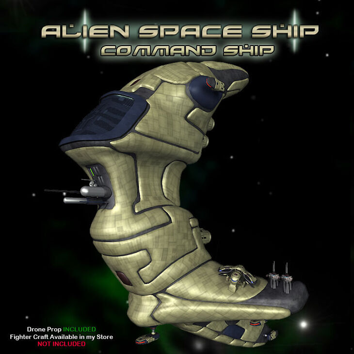 Alien Command Ship_DAZ3D下载站