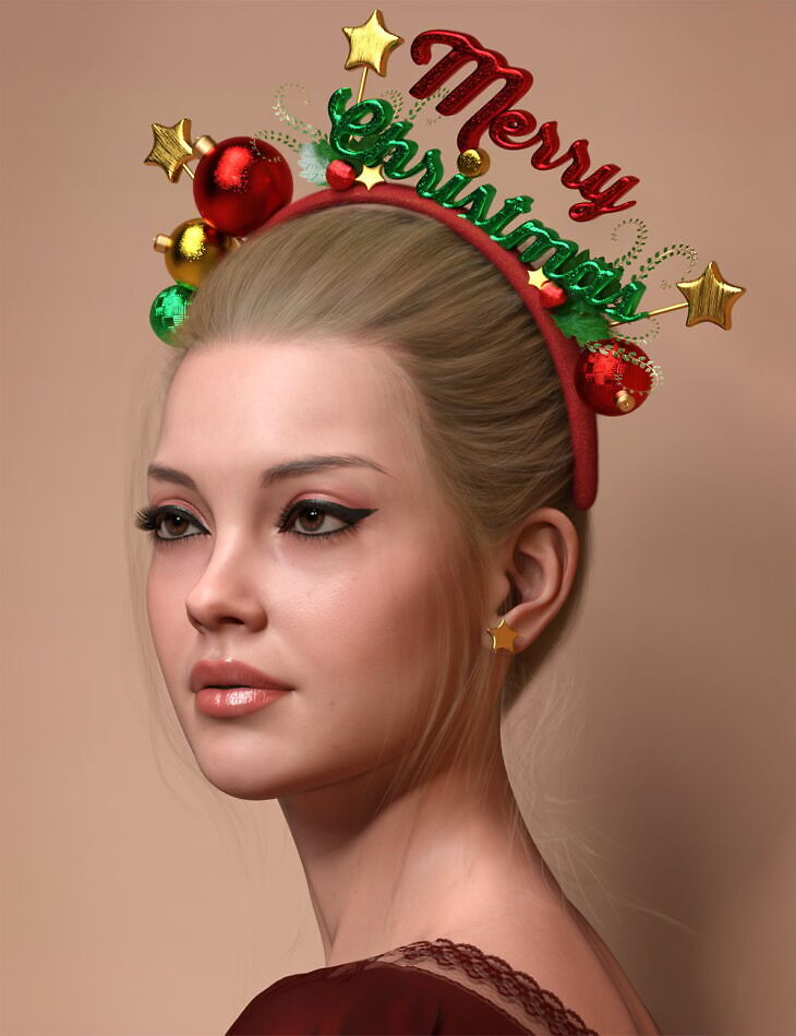 CGI Christmas Headband for Genesis 9_DAZ3DDL