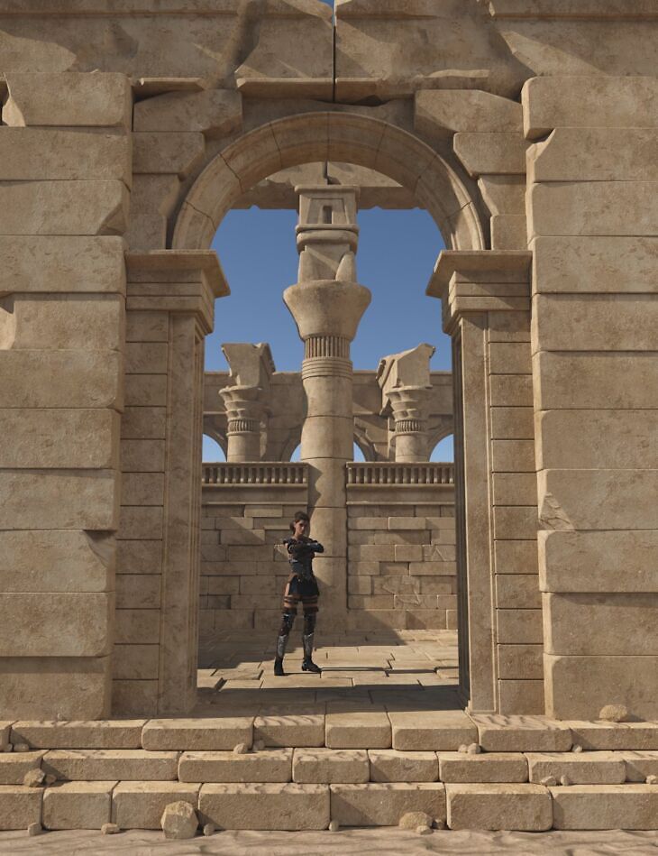 Egyptian Ruins 2_DAZ3D下载站