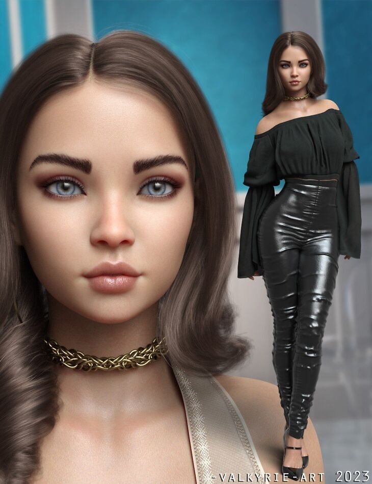 InStyle Girls – Head and Body Morphs for G8F and G8.1F Vol 9_DAZ3D下载站