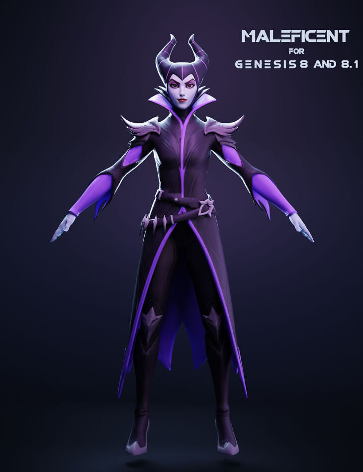 Maleficent For Genesis 8 and 8.1 Female_DAZ3DDL