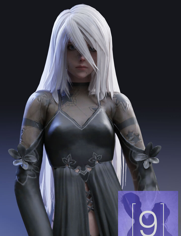 Nier Automata A2 Outfit for G9_DAZ3DDL