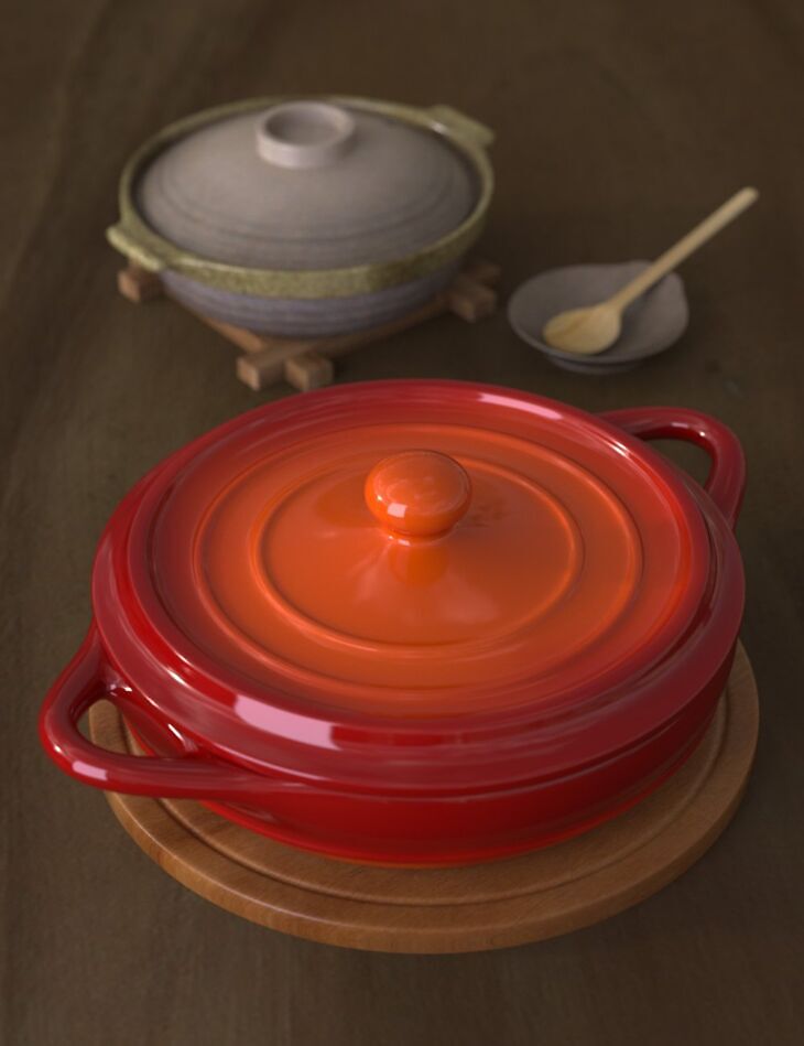 PreT Cookware Casserole_DAZ3D下载站