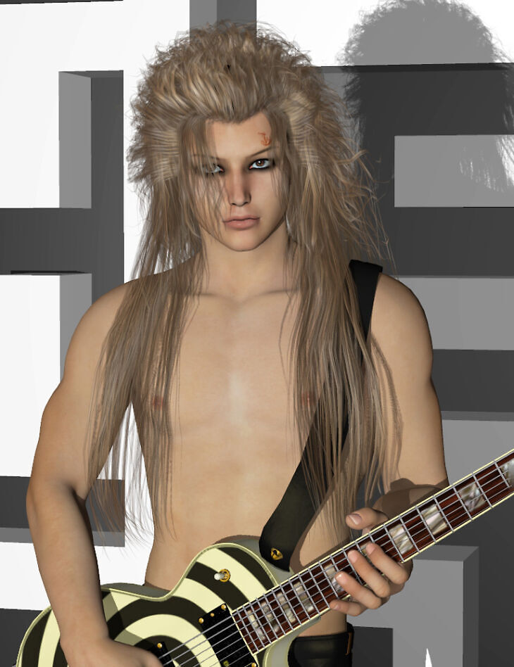 SM_M4 Hard Rock Hair_DAZ3DDL