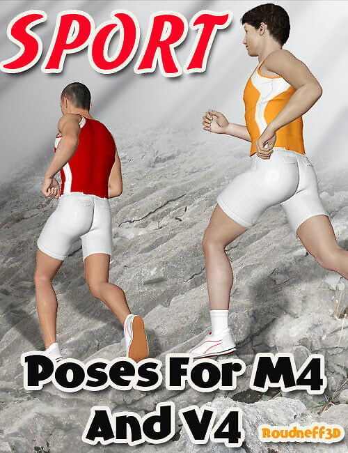 Sport poses for V4 and M4_DAZ3DDL