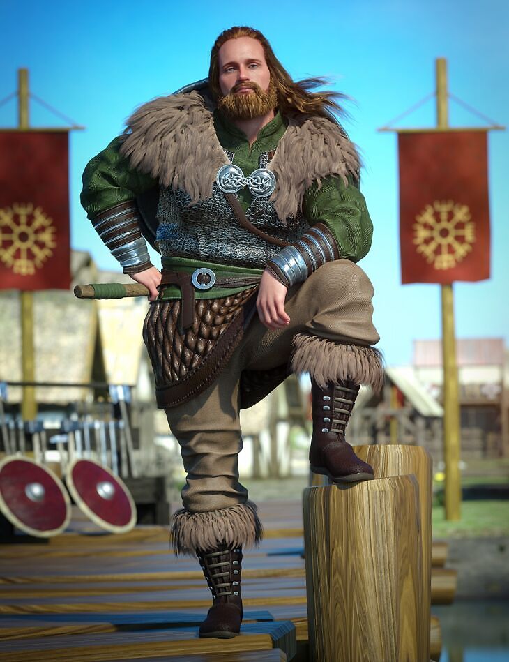 Viking Raider Outfit for Genesis 8 Male(s)_DAZ3DDL