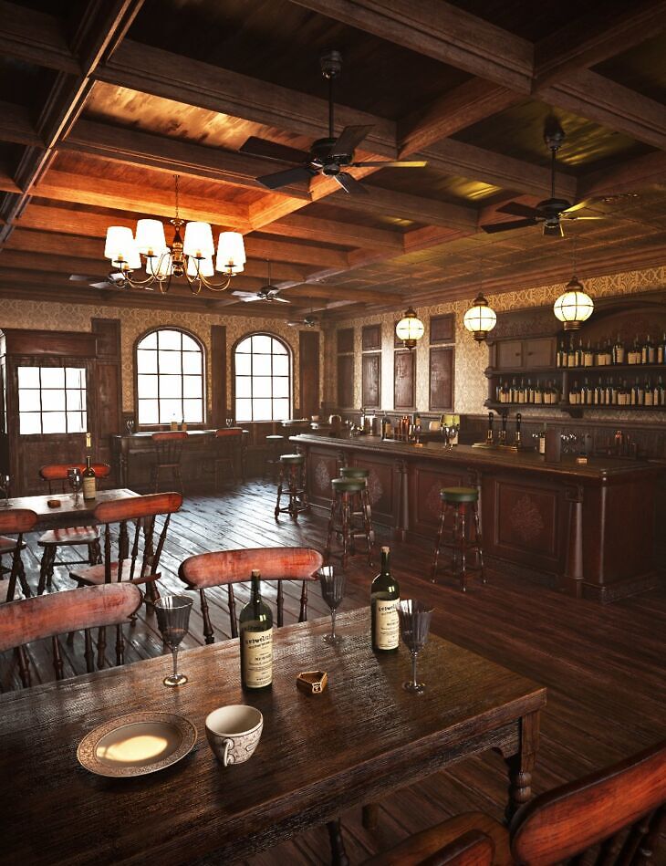 XI Old British Pub_DAZ3D下载站