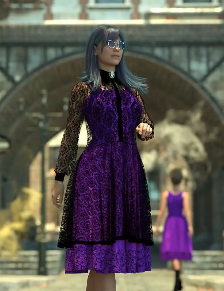 dForce Dark Charming Outfit for Genesis 9_DAZ3DDL