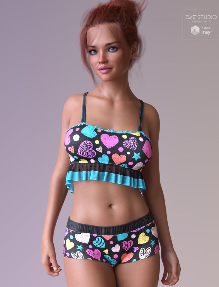 dForce Luv Bug PJ Set G8G8.1F_DAZ3DDL