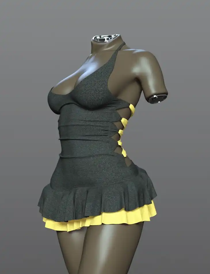 dForce SPR Young Pleated Skirt for Genesis 9_DAZ3DDL