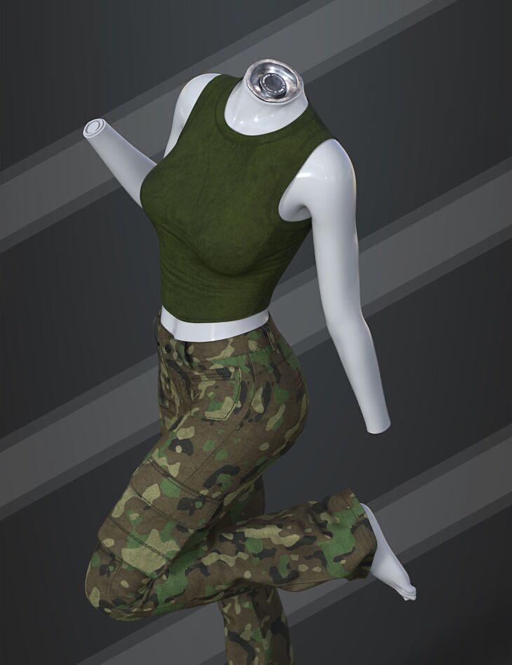 dForce SU Urban Military Outfit for Genesis 9, 8.1, and 8 Female_DAZ3DDL