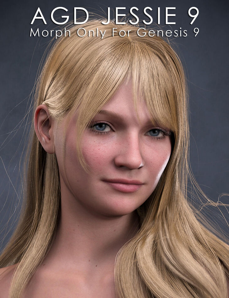 AGD Jessie 9 Character Morph With Custom Smile for G9_DAZ3D下载站