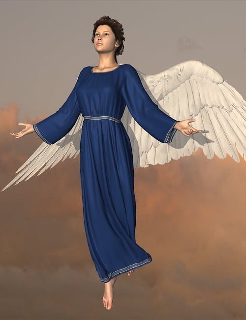 Angelic Dynamic Gown for V4_DAZ3D下载站