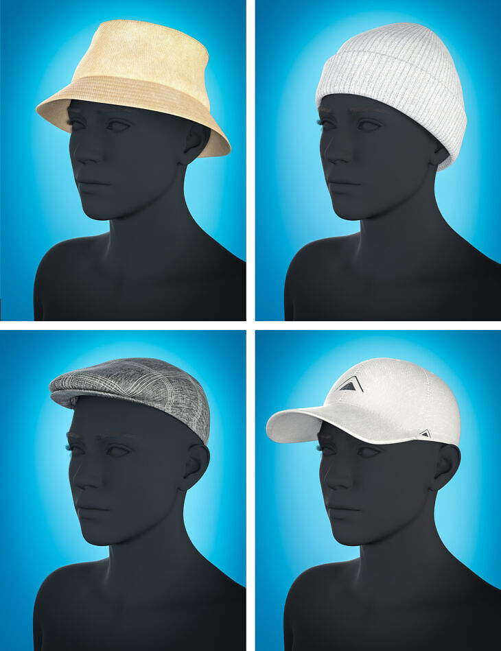 BW Lucas Everyday Headwear for Genesis 9_DAZ3DDL