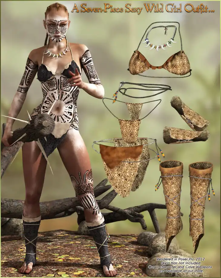 CaveDweller Clothing for V4_DAZ3DDL