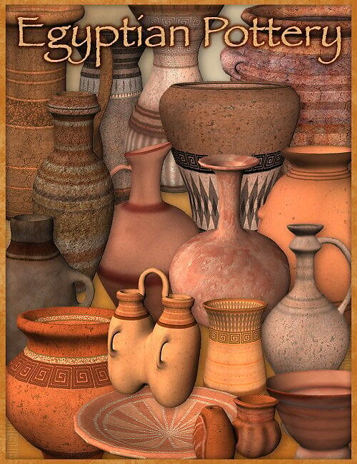 Egyptian Pottery_DAZ3D下载站