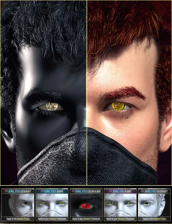 FPE Jewel Eyes for Genesis 9_DAZ3DDL
