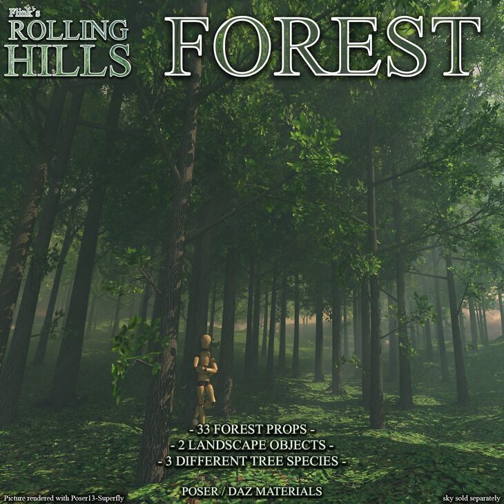 Flinks Rolling Hills – Forest_DAZ3D下载站