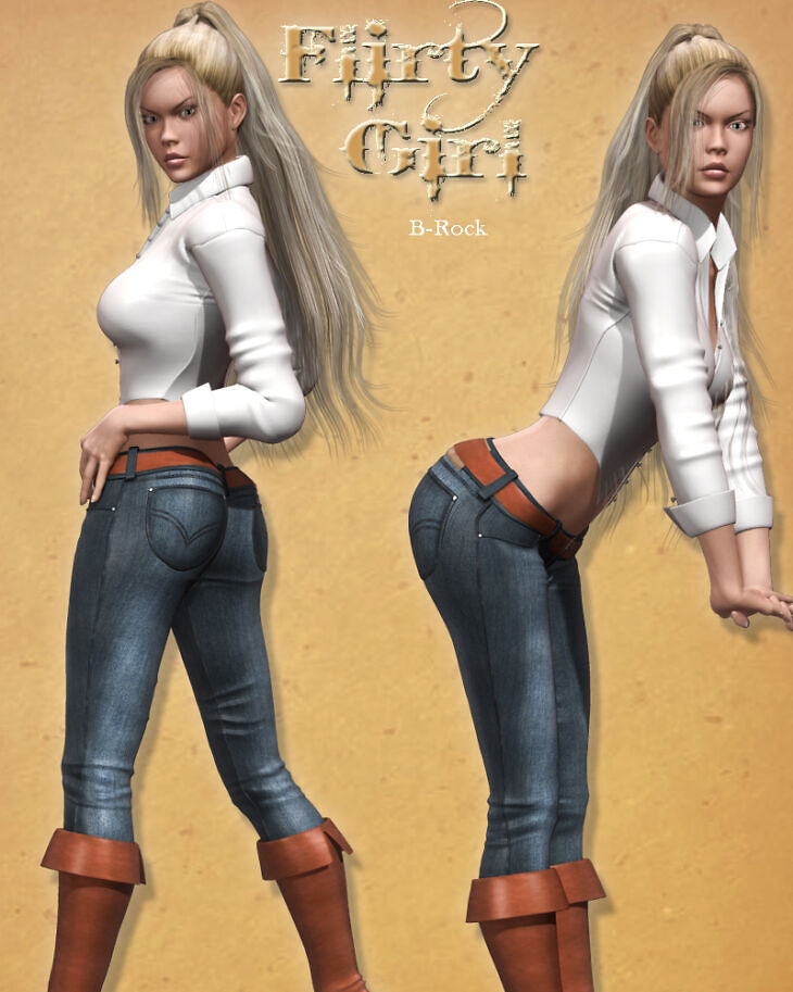 Flirty Girl_DAZ3D下载站