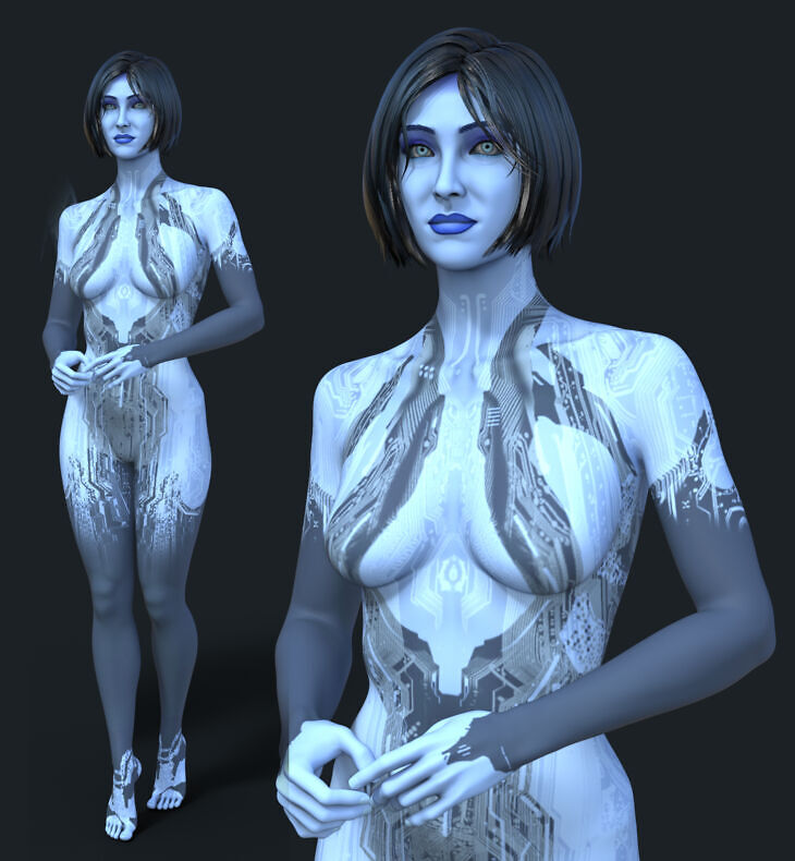 Halo 4 Cortana for Daz Genesis 9_DAZ3DDL