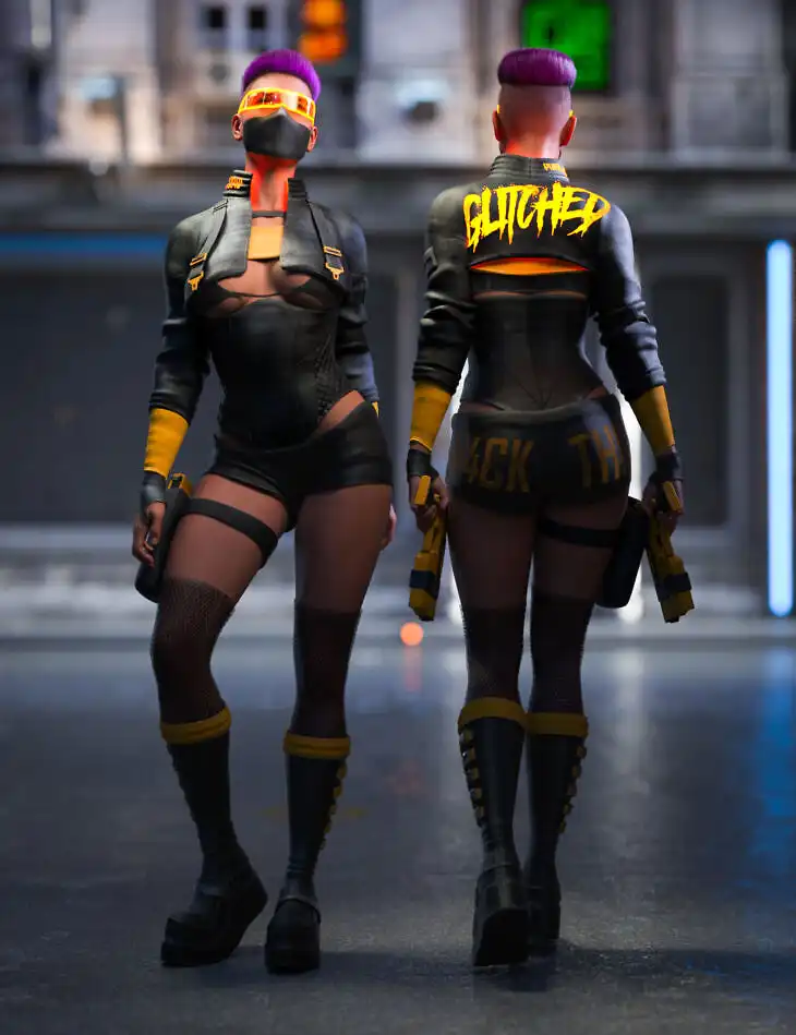 M3D Cyber Breaker Outfit for Genesis 9_DAZ3DDL