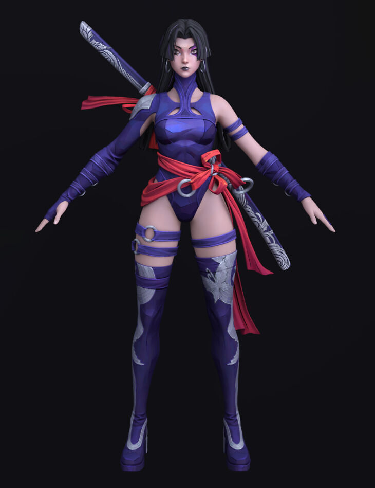 Marvel Rivals Psylocke for G8F_DAZ3D下载站