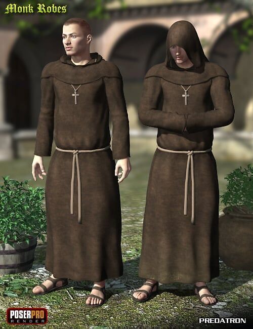 Monk Robes for M4_DAZ3DDL