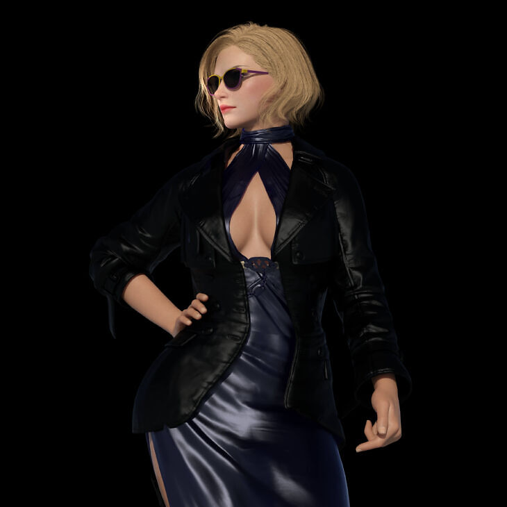 Nina TK8 Character, Clothing, Hairs & Accessories for G8_DAZ3DDL