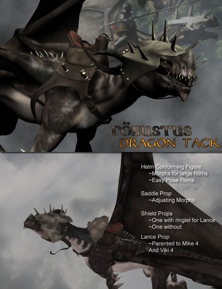 Robustus Dragon Tack & Expansion_DAZ3DDL