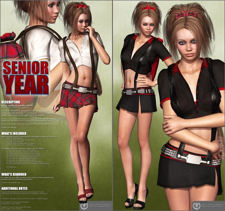 SENIOR YEAR for Victoria 4_DAZ3D下载站