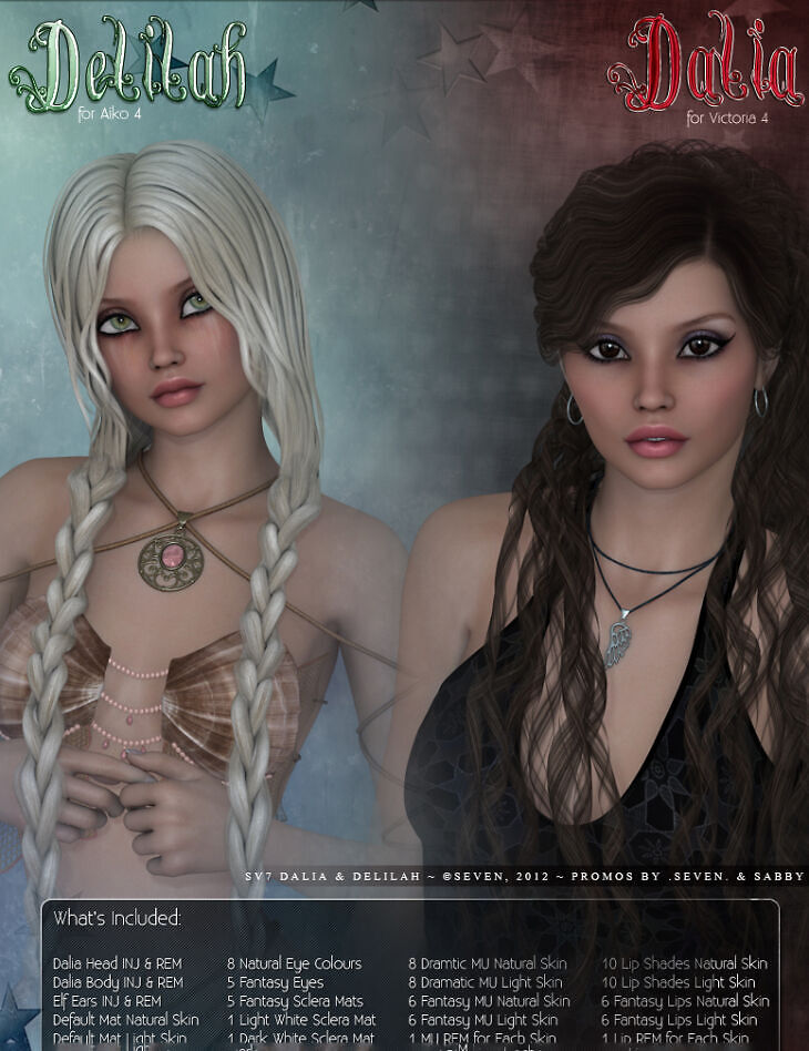 SV7 Delilah & Dalia Bundle_DAZ3DDL