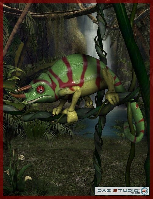 Toonimal Chameleon_DAZ3DDL