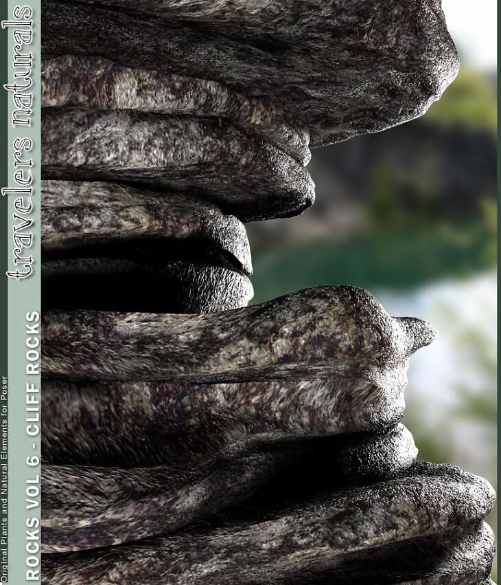 Traveler’s Naturals – Rocks Vol 6 – Cliff Rocks_DAZ3D下载站